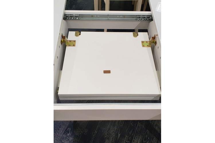 Стол KENNER K1250 белый/стекло белое глянец-6