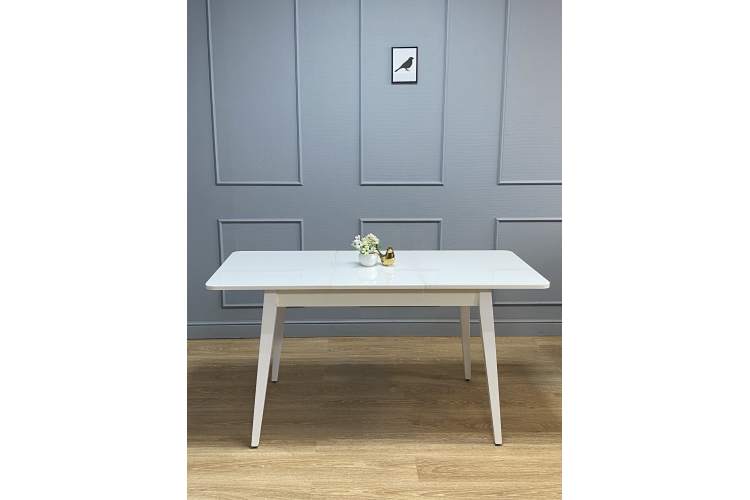 Стол KENNER 1100 М белый/стекло белое глянец-12