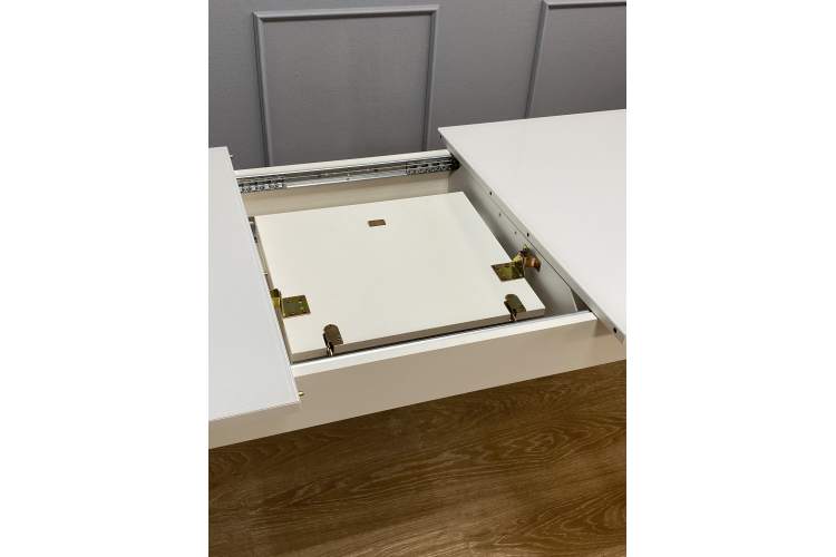 Стол KENNER 1100 М белый/стекло белое глянец-13