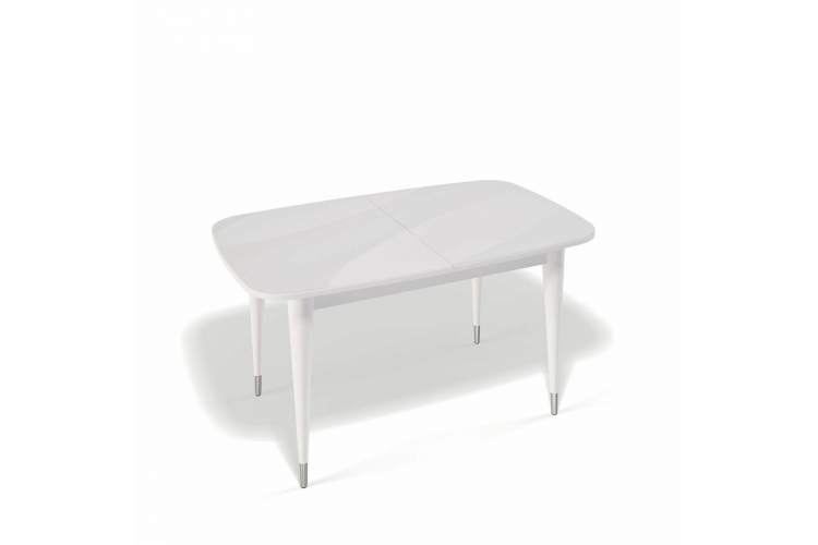Стол KENNER K1250 белый/стекло белое сатин