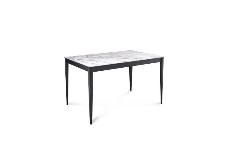 Стол KENNER KS1200 черный/керамика мрамор золотой