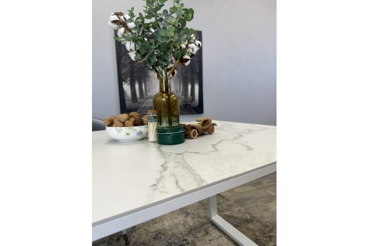 Стол KENNER AZ1200 белый/керамика мрамор белый-3