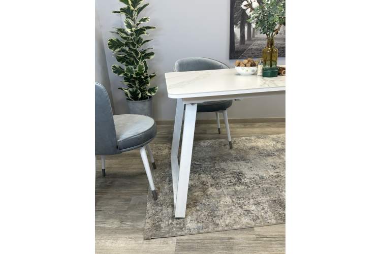 Стол KENNER AZ1200 белый/керамика мрамор белый-7