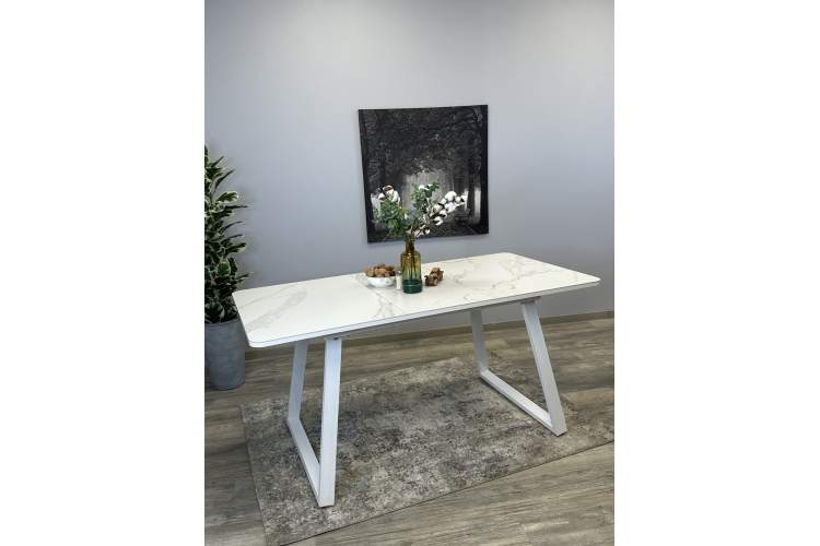 Стол KENNER AZ1200 белый/керамика мрамор белый-12
