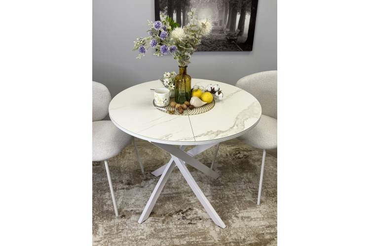 Стол KENNER R1000s белый/керамика белая-1