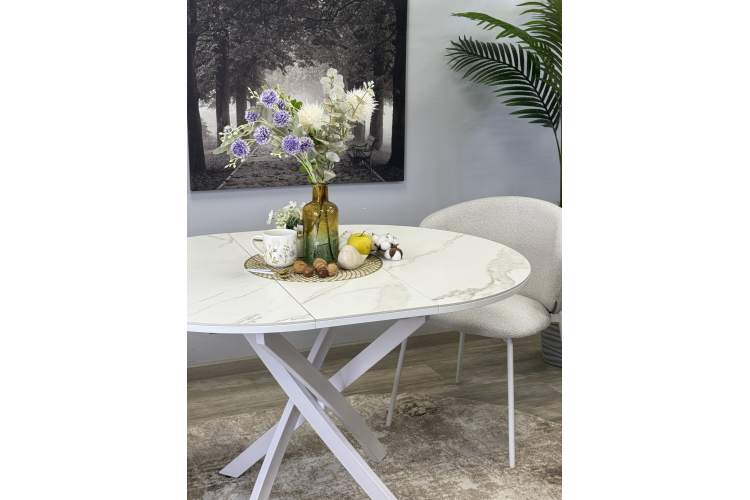 Стол KENNER R1000s белый/керамика белая-19