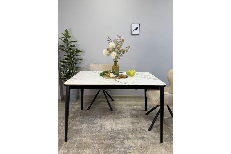 Стол KENNER KS1200 черный/керамика мрамор золотой-1