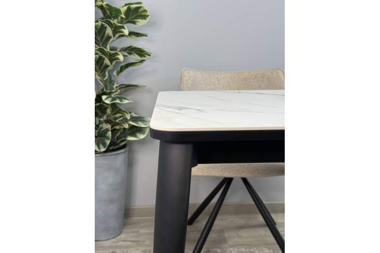 Стол KENNER KS1200 черный/керамика мрамор золотой-3