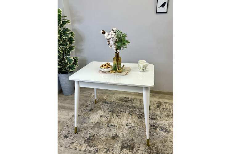 Стол KENNER 900K белый/стекло белое глянец-6