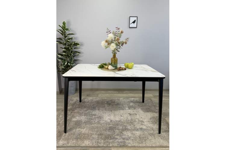 Стол KENNER KS1200 черный/керамика мрамор золотой-8