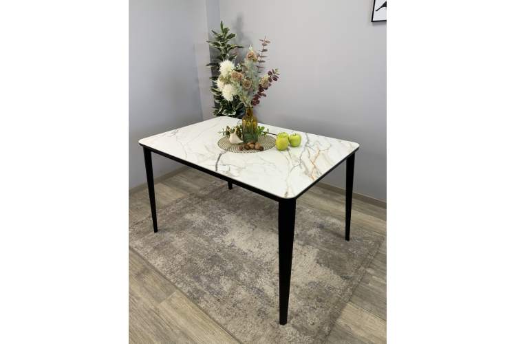 Стол KENNER KS1200 черный/керамика мрамор золотой-9