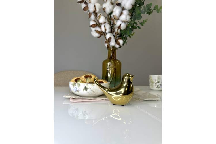 Стол KENNER 900K белый/стекло белое глянец-2