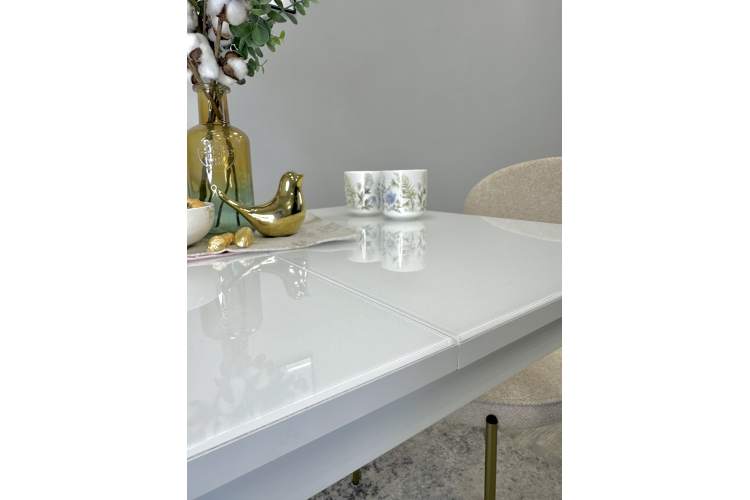 Стол KENNER 900K белый/стекло белое глянец-7