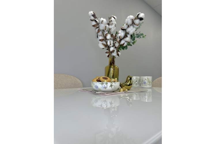 Стол KENNER 900K белый/стекло белое глянец-9