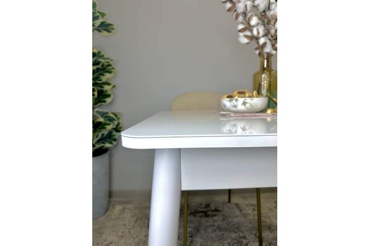 Стол KENNER 900K белый/стекло белое глянец-10