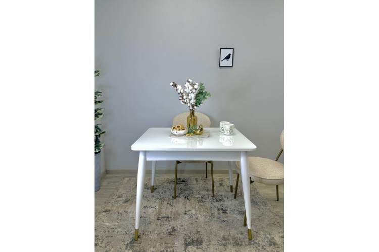 Стол KENNER 900K белый/стекло белое глянец-11