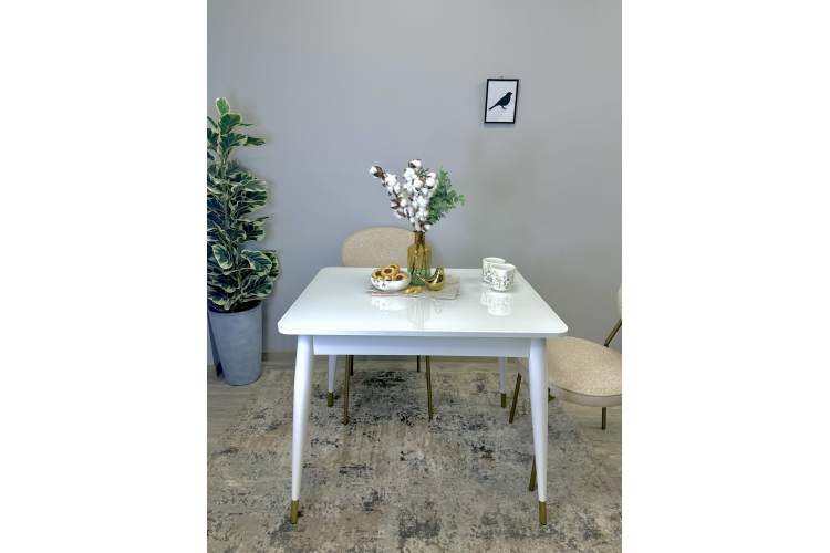 Стол KENNER 900K белый/стекло белое глянец-13