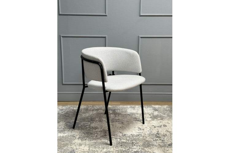 Комплект стульев 2шт KENNER 303SD черный/микробукле серебристый-2