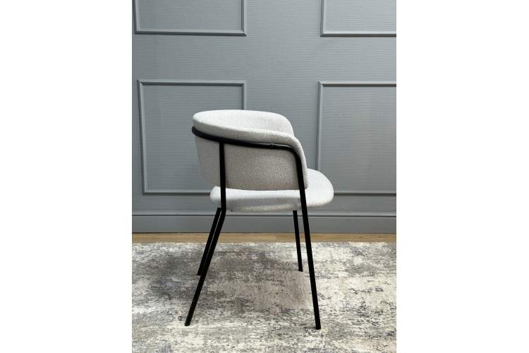 Комплект стульев 2шт KENNER 303SD черный/микробукле серебристый-4