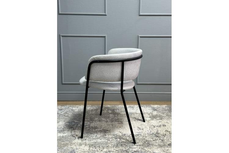 Комплект стульев 2шт KENNER 303SD черный/микробукле серебристый-10