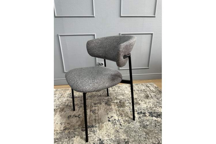 Комплект стульев 2шт KENNER 309SD черный/микробукле серый-3