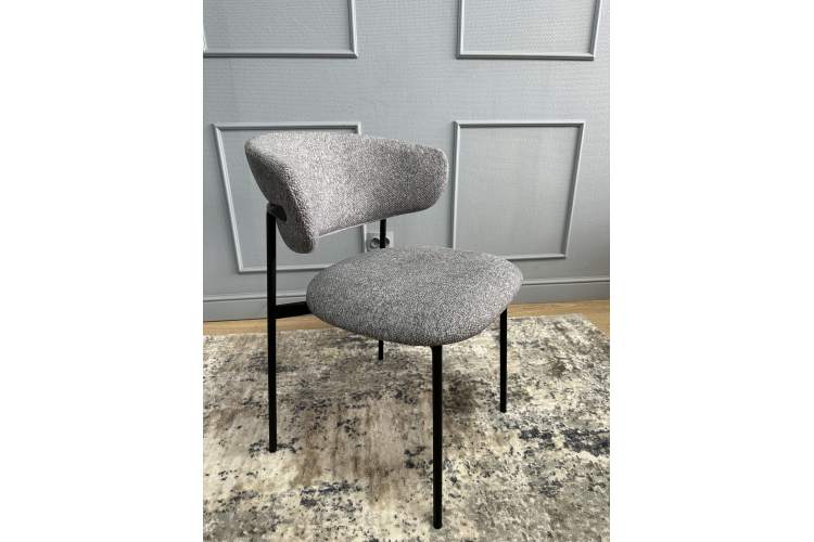 Комплект стульев 2шт KENNER 309SD черный/микробукле серый-4