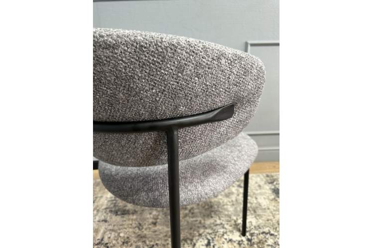 Комплект стульев 2шт KENNER 309SD черный/микробукле серый-5