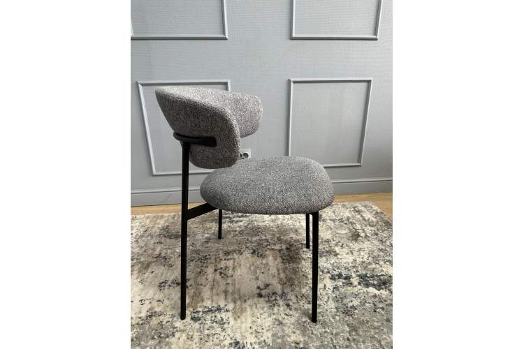 Комплект стульев 2шт KENNER 309SD черный/микробукле серый-9