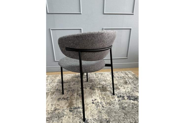 Комплект стульев 2шт KENNER 309SD черный/микробукле серый-13