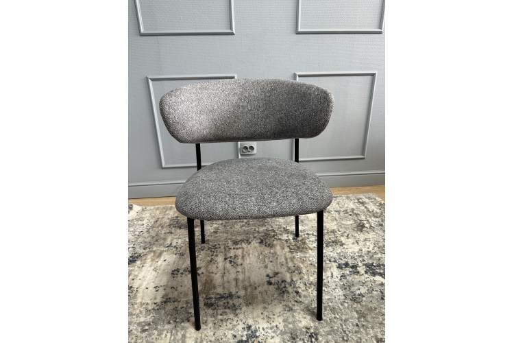 Комплект стульев 2шт KENNER 309SD черный/микробукле серый-15