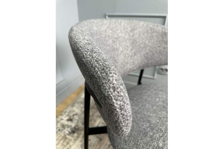 Комплект стульев 2шт KENNER 309SD черный/микробукле серый-16