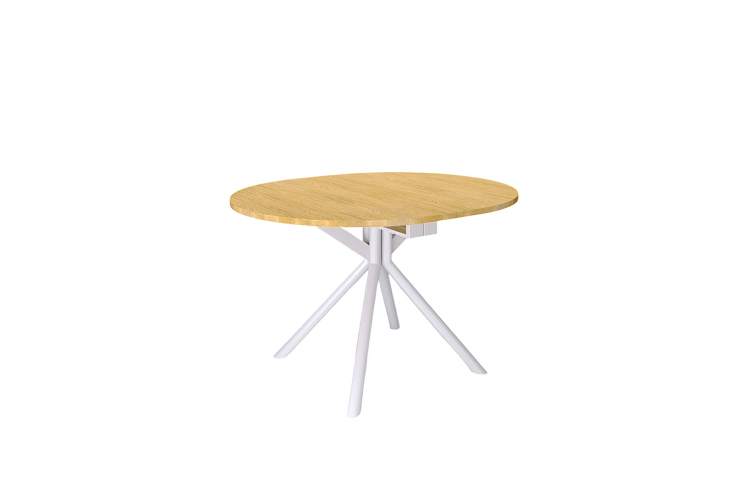 Стол Kenner DO1100, белый/дуб натуральный