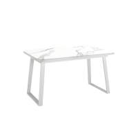 Стол KENNER AZ1200 белый/керамика мрамор белый