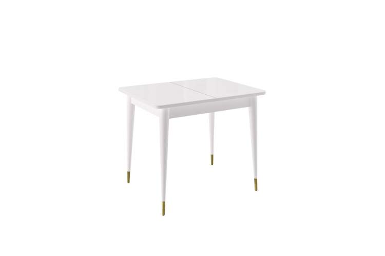 Стол KENNER 900K белый/стекло белое глянец