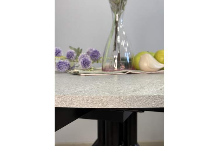 Стол KENNER AR1000 черный/мрамор светло-серый-5