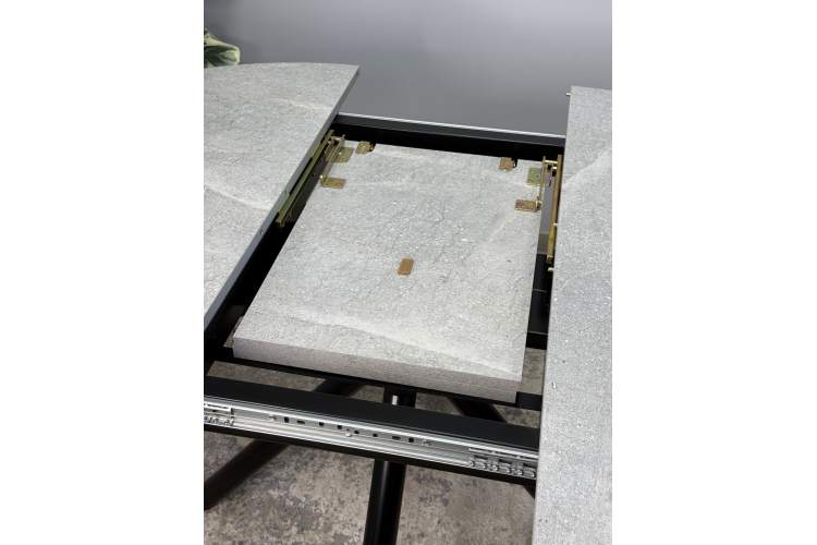 Стол KENNER AR1000 черный/мрамор светло-серый-9