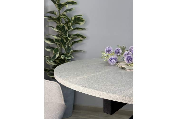 Стол KENNER AR1000 черный/мрамор светло-серый-14