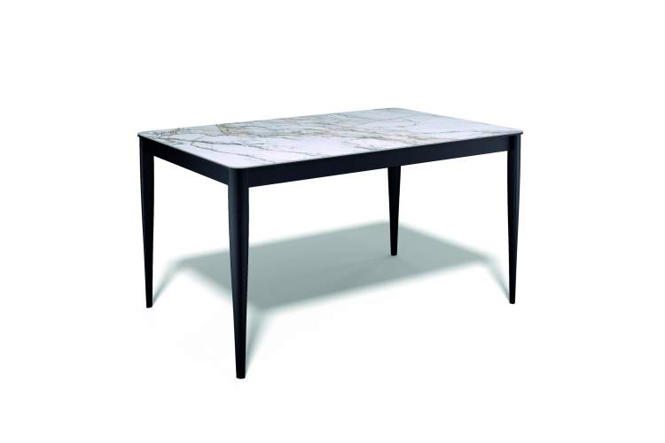 Стол KENNER KS1400 черный/керамика мрамор золотой-9