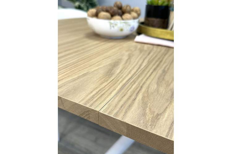 Стол Kenner DO1100, белый/дуб натуральный-5