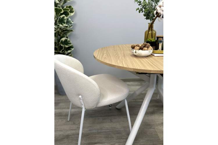 Стол Kenner DO1100, белый/дуб натуральный-6