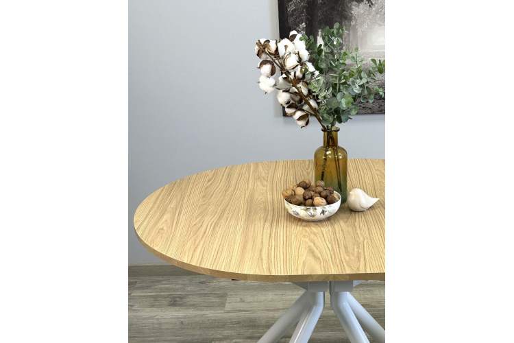 Стол Kenner DO1100, белый/дуб натуральный-10