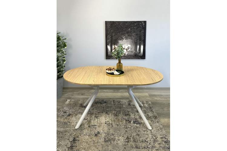 Стол Kenner DO1100, белый/дуб натуральный-12