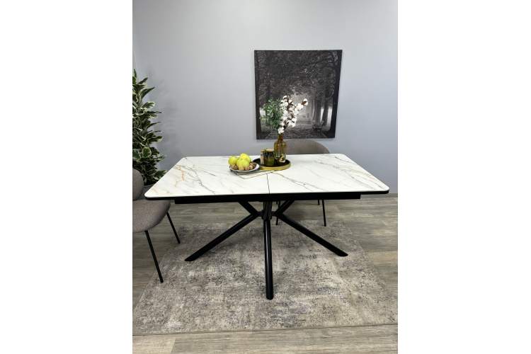 Стол KENNER DM1400 черный/керамика золотая-5