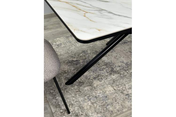 Стол KENNER DM1400 черный/керамика золотая-7