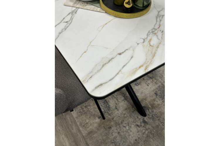 Стол KENNER DM1400 черный/керамика золотая-8