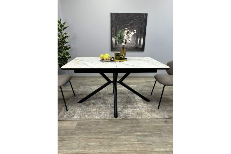 Стол KENNER DM1400 черный/керамика золотая-9