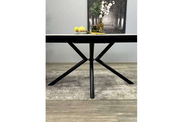 Стол KENNER DM1400 черный/керамика золотая-10