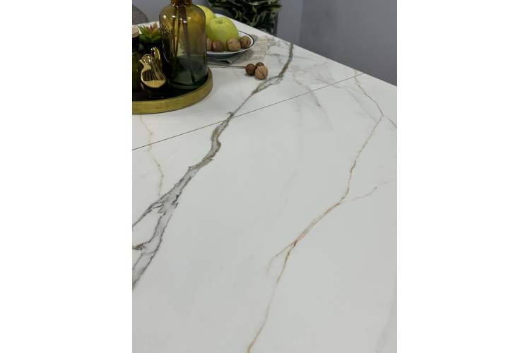 Стол KENNER DM1400 черный/керамика золотая-12