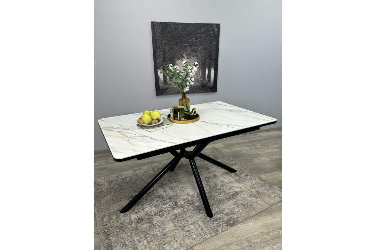 Стол KENNER DM1400 черный/керамика золотая-14