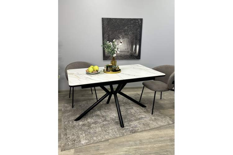 Стол KENNER DM1400 черный/керамика золотая-15